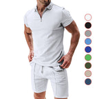 Men's Polo Shirt and Chino Shorts Set