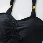 Women's Swimwear with Adjustable Straps and Ruching