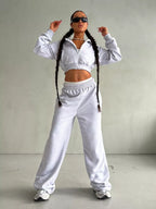 Women's Cropped Sport Jacket and Jogger Set