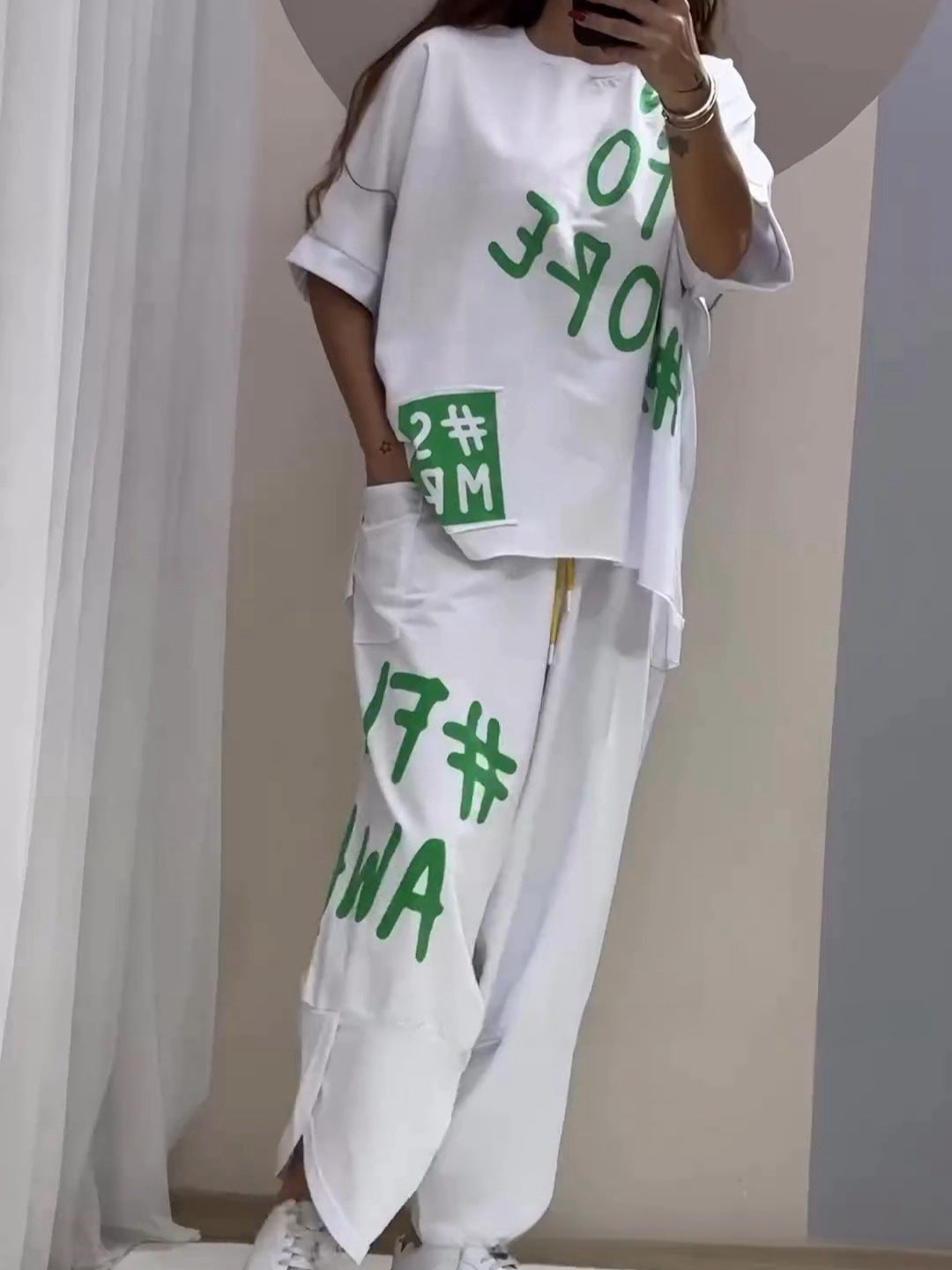 Women's Casual Oversized Sweater and Jogger Set