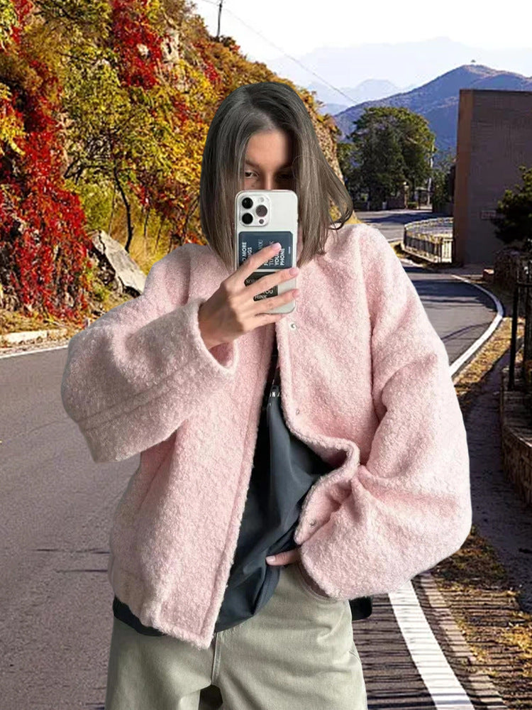 Women's Cozy Teddy Coat with Oversized Cut