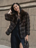 Elegant Faux Fur Short Jacket