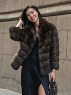 Elegant Faux Fur Short Jacket