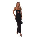 Form-Fitting Cut-Out Maxi Dress