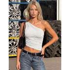 Women's Asymmetric Fitted Tank Top