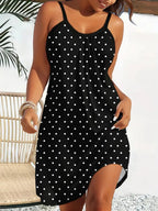 Sleeveless Printed Casual Dress