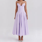 Women's Fitted A-Line Evening Dress