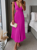 Women's Elegant Pleated Evening Dress