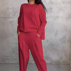 Casual Two-Piece Viscose Set