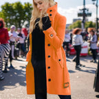 Women's Elegant Trench Coat with High Collar