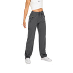 Women's Cargo Pants with Side Pockets and Elastic Waistband
