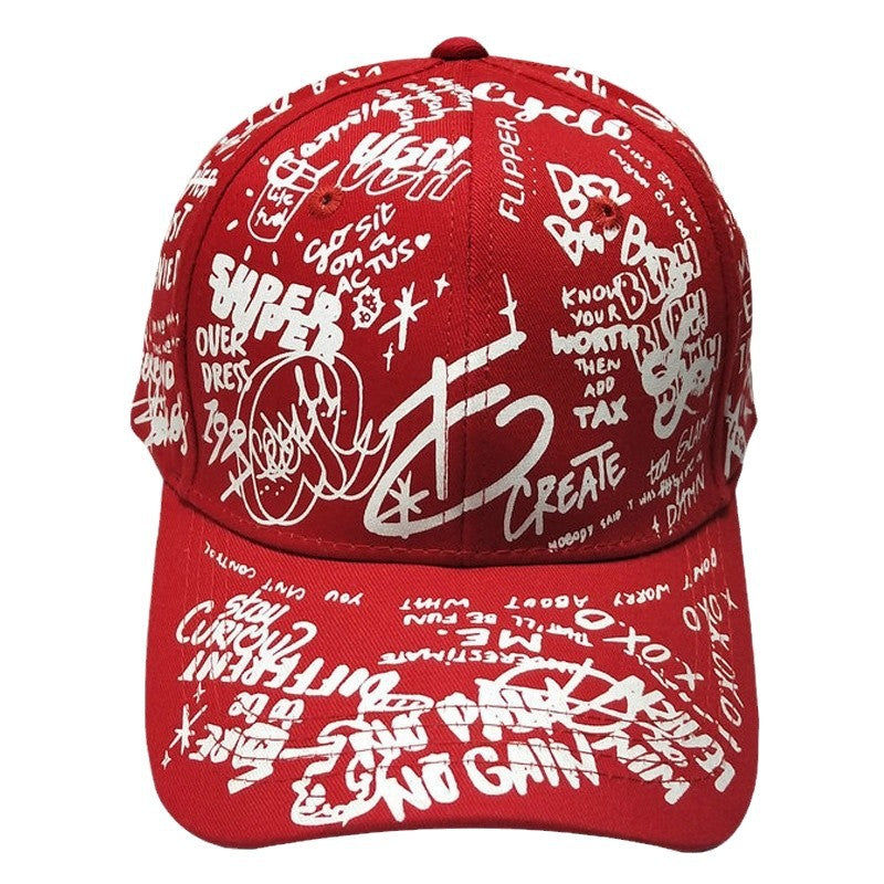Men's Graphic Print Snapback Cap