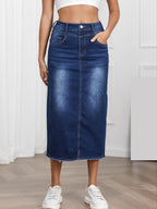 Women's Denim Maxi Skirt