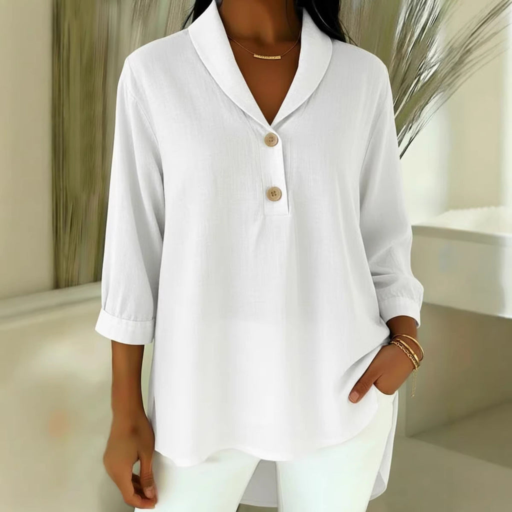 Elegant Shirt with Modern Collar and Button Details