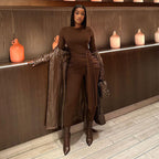 Elegant Complete Outfit with Sophisticated Draping