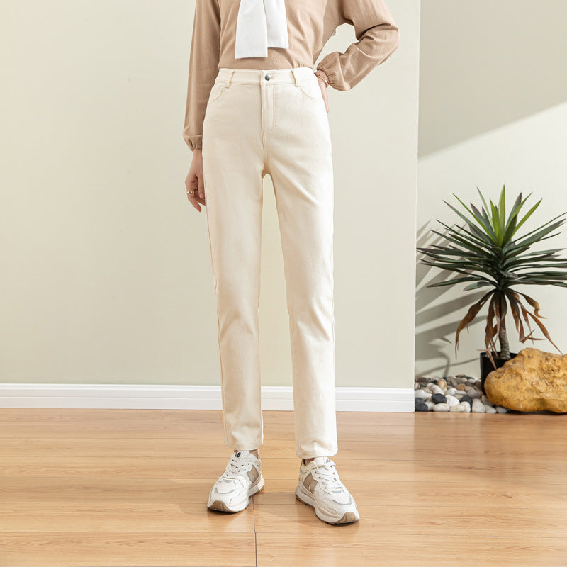 Women's High-Waisted Chino Pants
