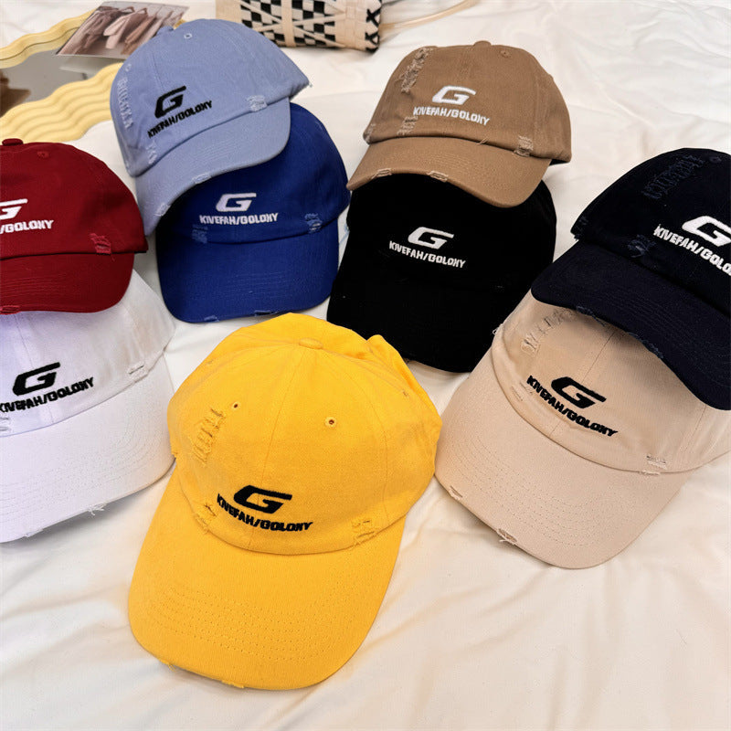 Men's Distressed Casual Baseball Cap