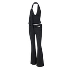 Women's Jumpsuit with Elegant Halter Design and Slim Fit