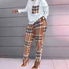 Women's Plaid Leisure Suit