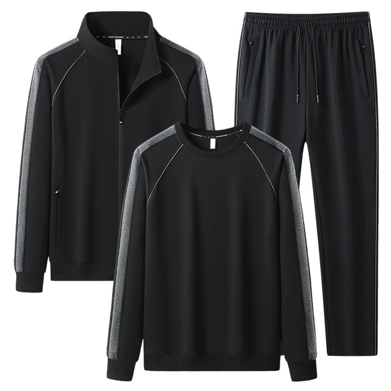 Men's Three-Piece Leisure Training Suit Set