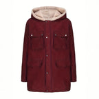 Women's Elegant and Warm Hooded Fleece Jacket