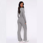 Women's Comfortable Button-Down Top and Loose Pants Set