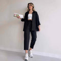 Two-Piece Set with Oversized Shirt and Comfortable Pants