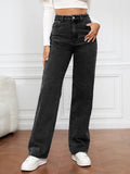 High-Waisted Wide-Leg Vintage Jeans