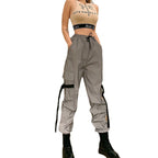 Women's Cargo Pants with Adjustable Waist