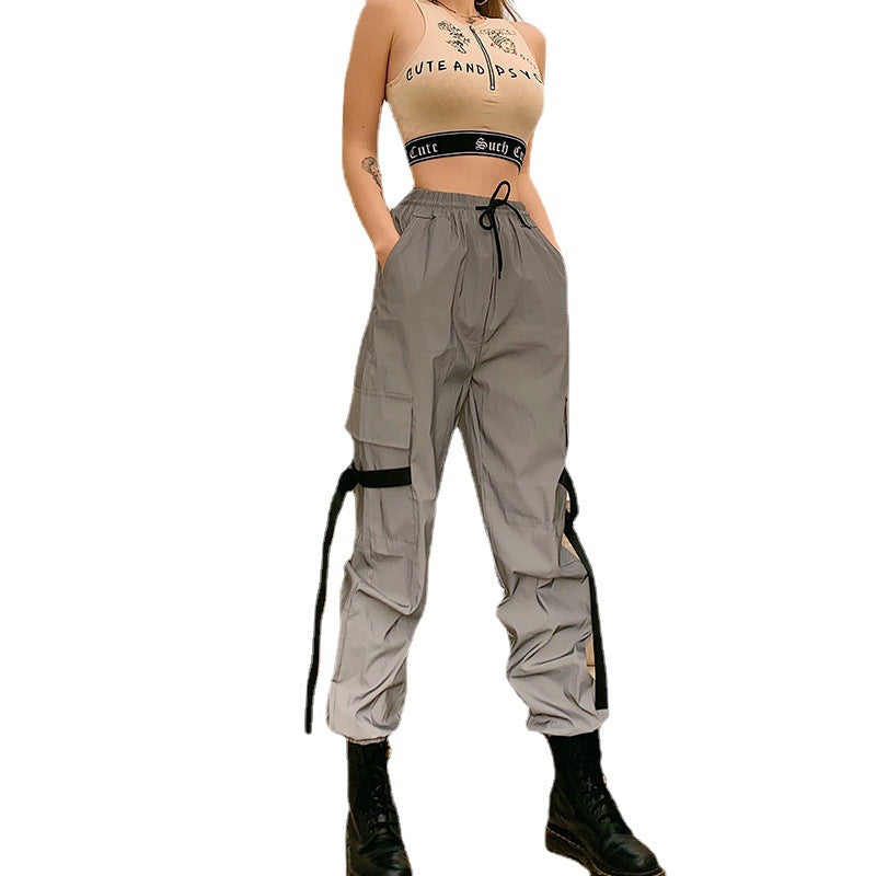 Women's Cargo Pants with Adjustable Waist