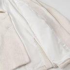 Women's Elegant Faux Fur Blazer with Pockets