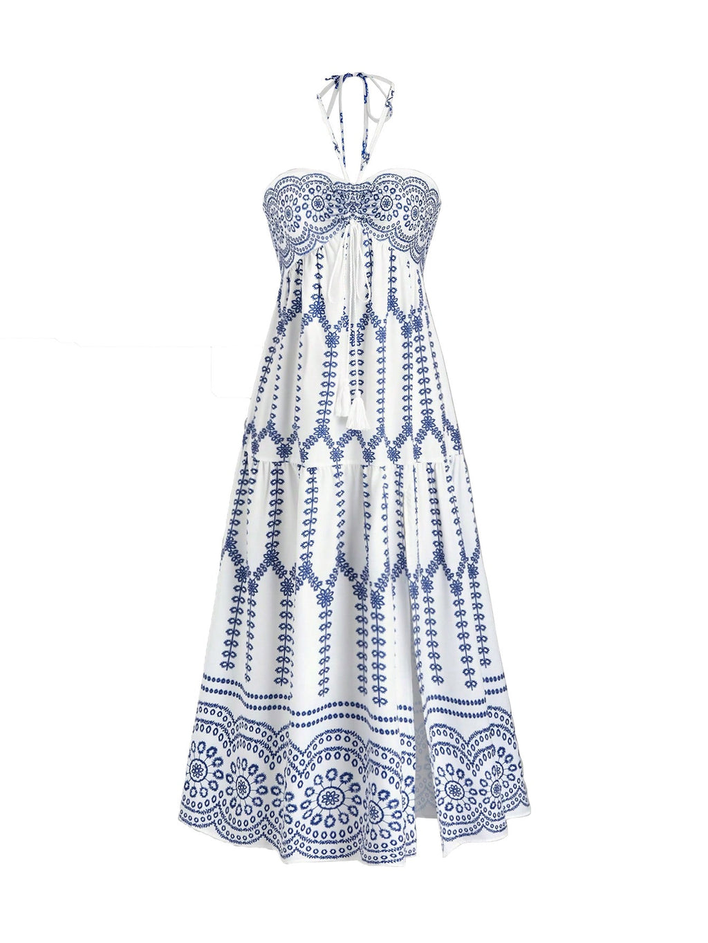Women's Boho Maxi Dress with Straps