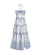 Women's Boho Maxi Dress with Straps