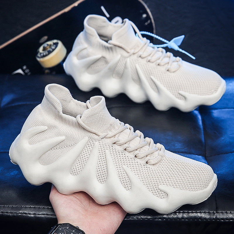 Women's Breathable Casual Sneakers with Elastic Collar and Innovative Sole