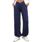 Women's Comfortable Palazzo Pants with Elastic Waist and Side Pockets