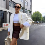 Elegant Oversized Blazer with Practical Pockets
