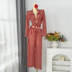 Women's Jumpsuit with Fashionable Tie Belt