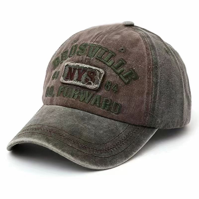 Distressed Vintage-Inspired Baseball Cap