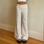Women's Flared Pants with Waist Belt