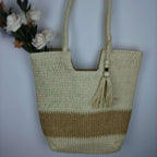 Straw Hat with Lace Band