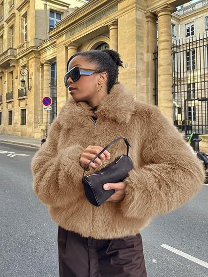 Women's Designer Faux Fur Jacket