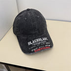 Men's Distressed Graphic Denim Cap