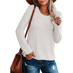 Women's Chunky Knit Sweater with Textured Design