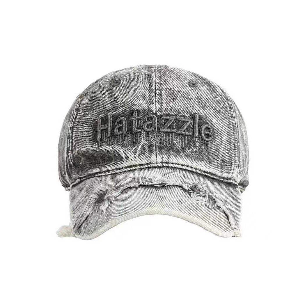 Men's Distressed Denim Baseball Cap