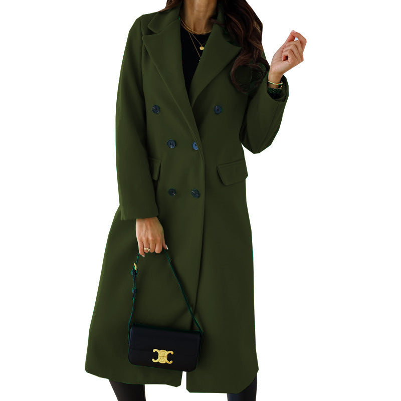 Women's Elegant and Fashionable Wool Coat