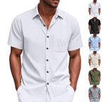 Men's Short-Sleeve Resort Shirt and Drawstring Bermuda Set