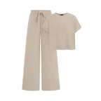 Women's Comfortable Wide-Leg Leisure Set