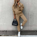 Women's Casual Sweatpants Set with Oversized Sweater