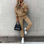 Women's Casual Sweatpants Set with Oversized Sweater