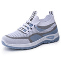 Women's Breathable Mesh Running Shoes with Elastic Lacing